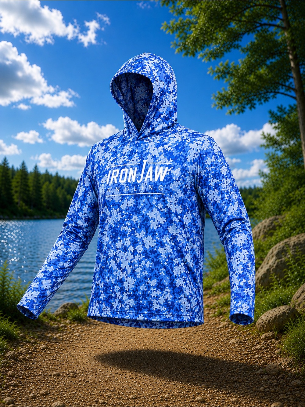 IronjawAngling performance hooded fishing shirt 50UPV